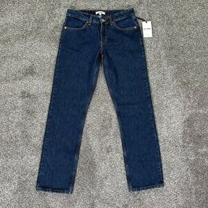 NEW Re/Done 70s Low Rise Straight Denim Jeans Womens 26 Heritage Rinse Casual